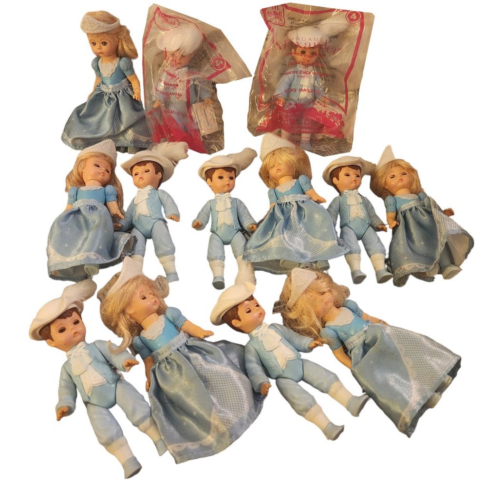 McDonalds Madame Alexander Prince Charming and Cinderella Dolls 2010 (13 Lot)